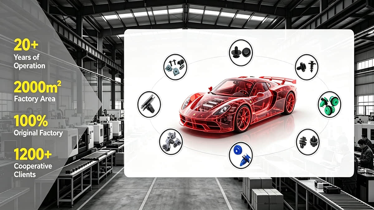 How to Select Suitable Automotive Plastic Clips & Fasteners for Aftermarket Replacement