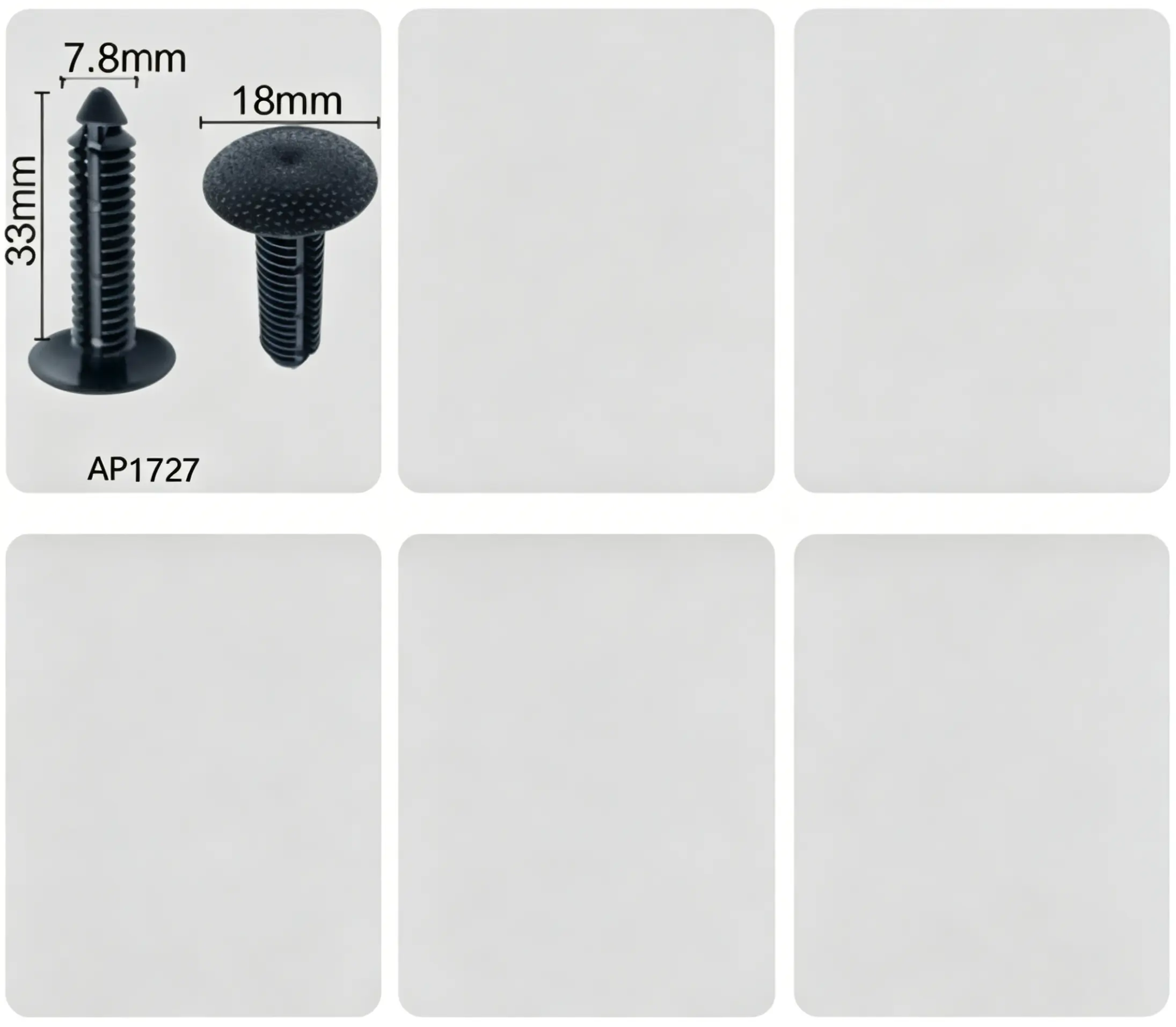 Universal Fir Tree Rivet – Push-Type Retainer Clip