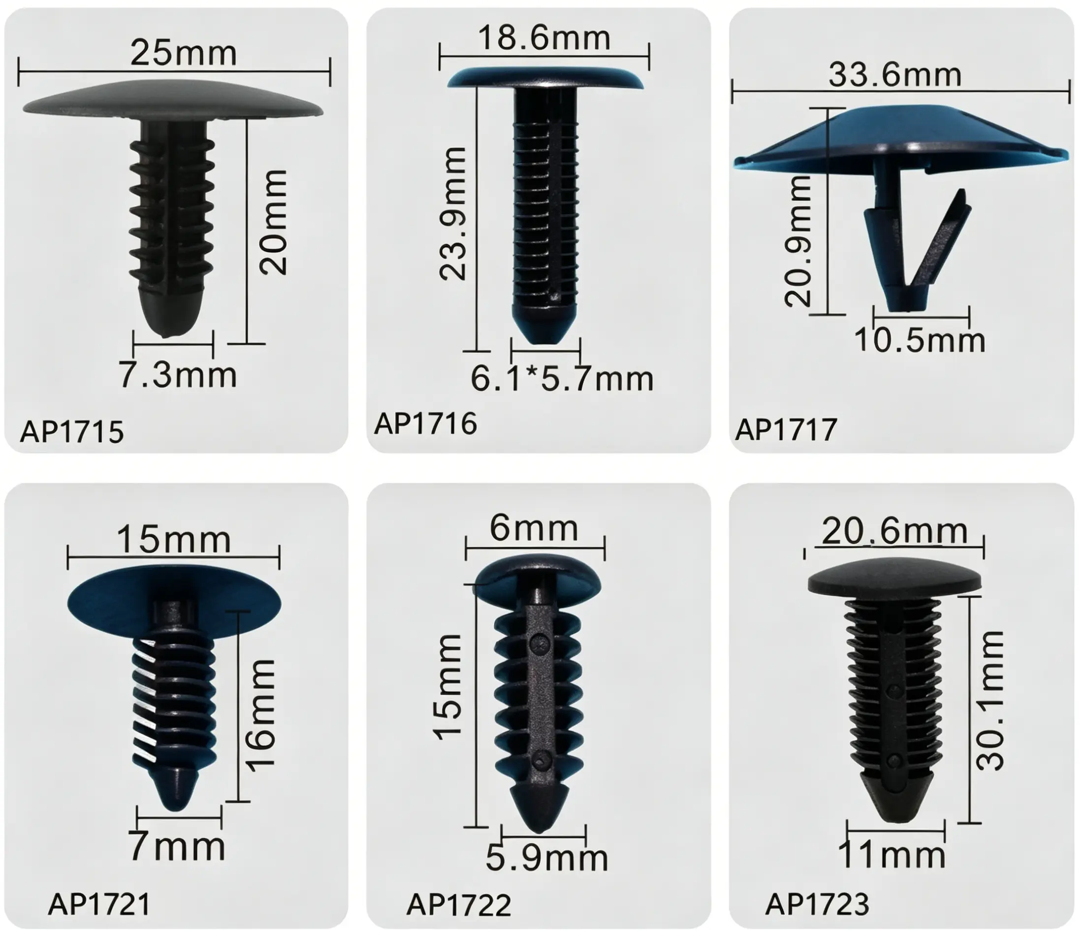 Fir Tree Rivet Kit – Body & Underbody Push-Type Retainer Clips
