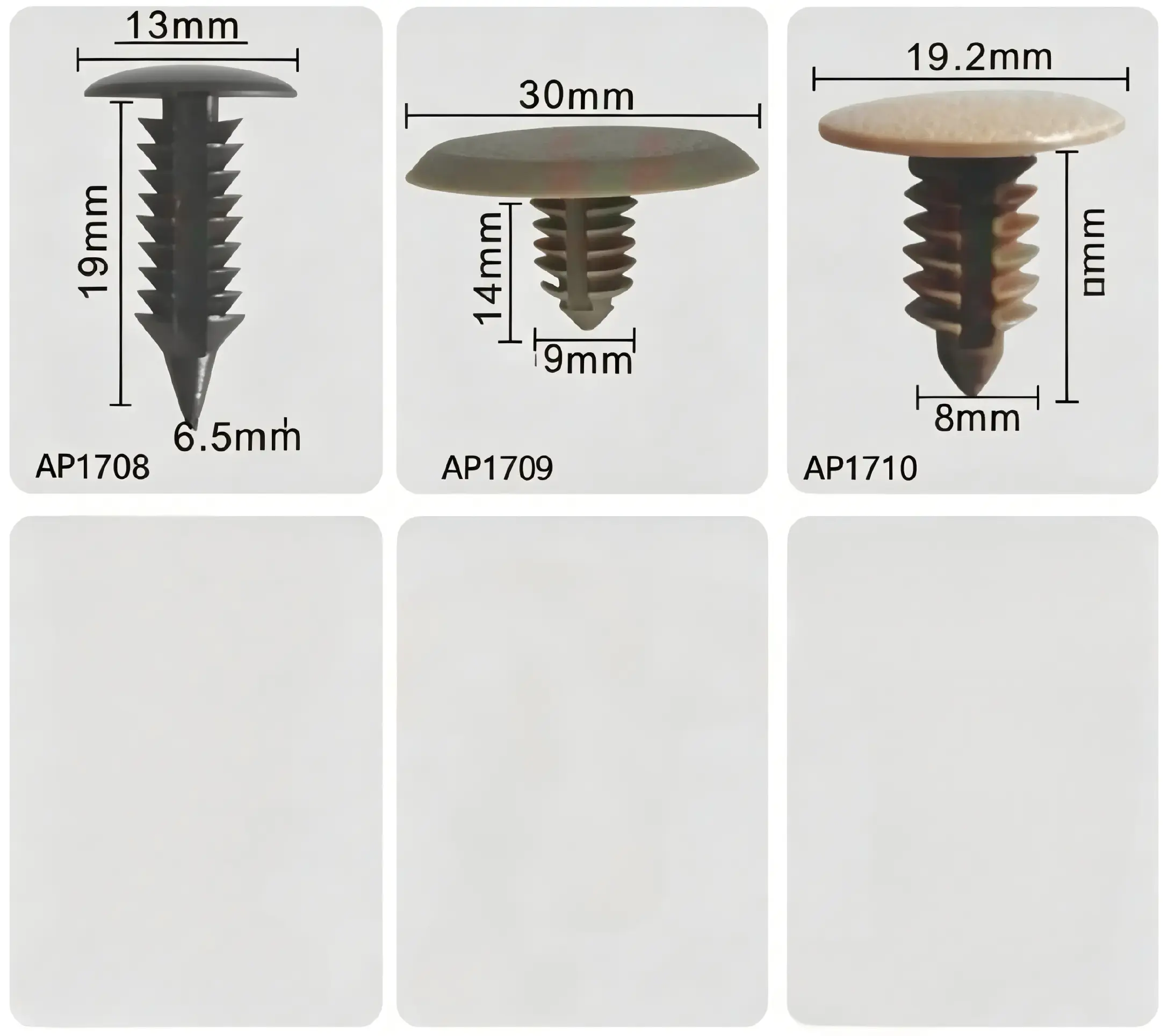  Fir Tree Rivet Kit – Push-Type Retainer Clips for Trim and Panel