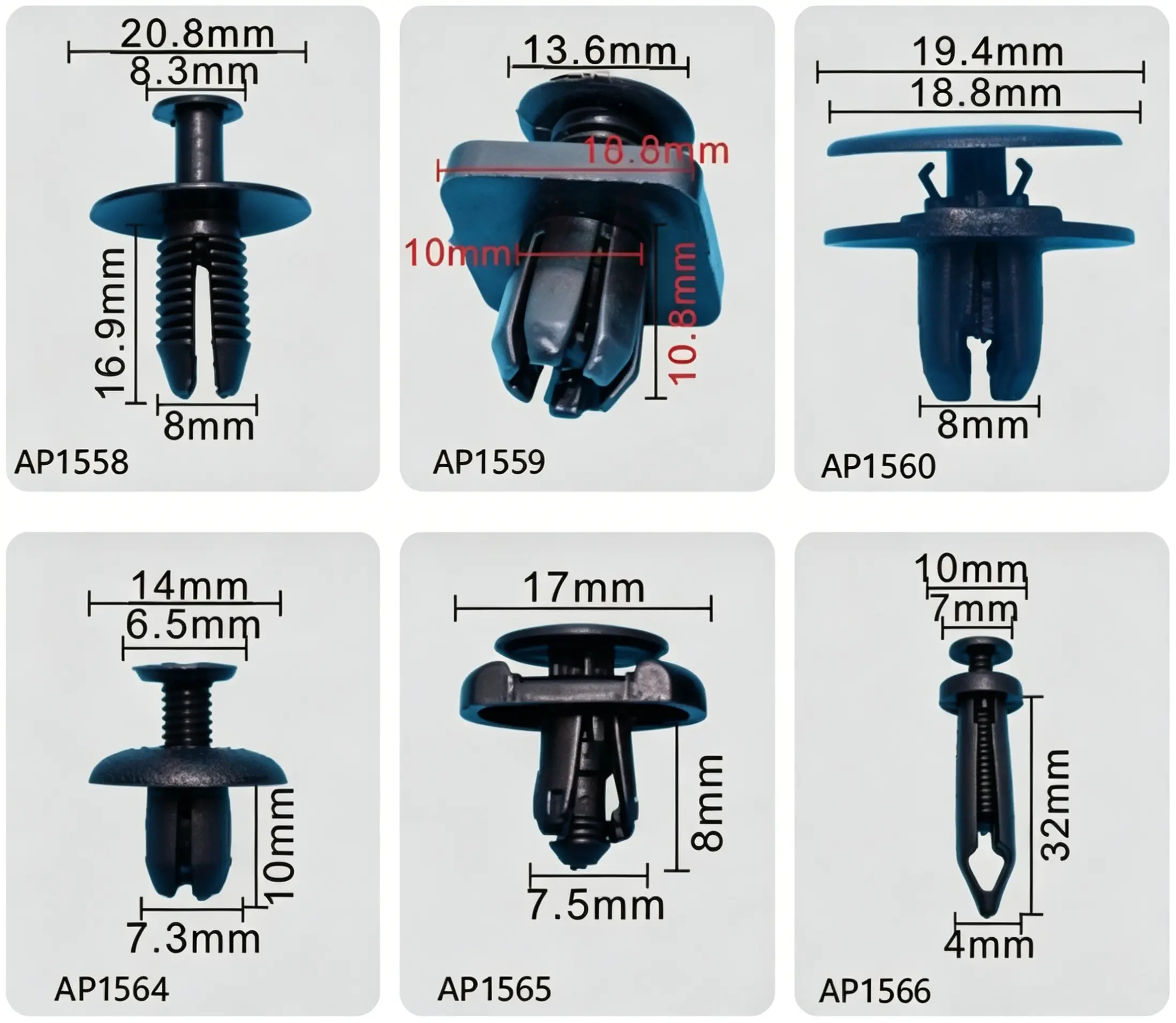 Push-Type Retainer – Trim and Panel Fastener