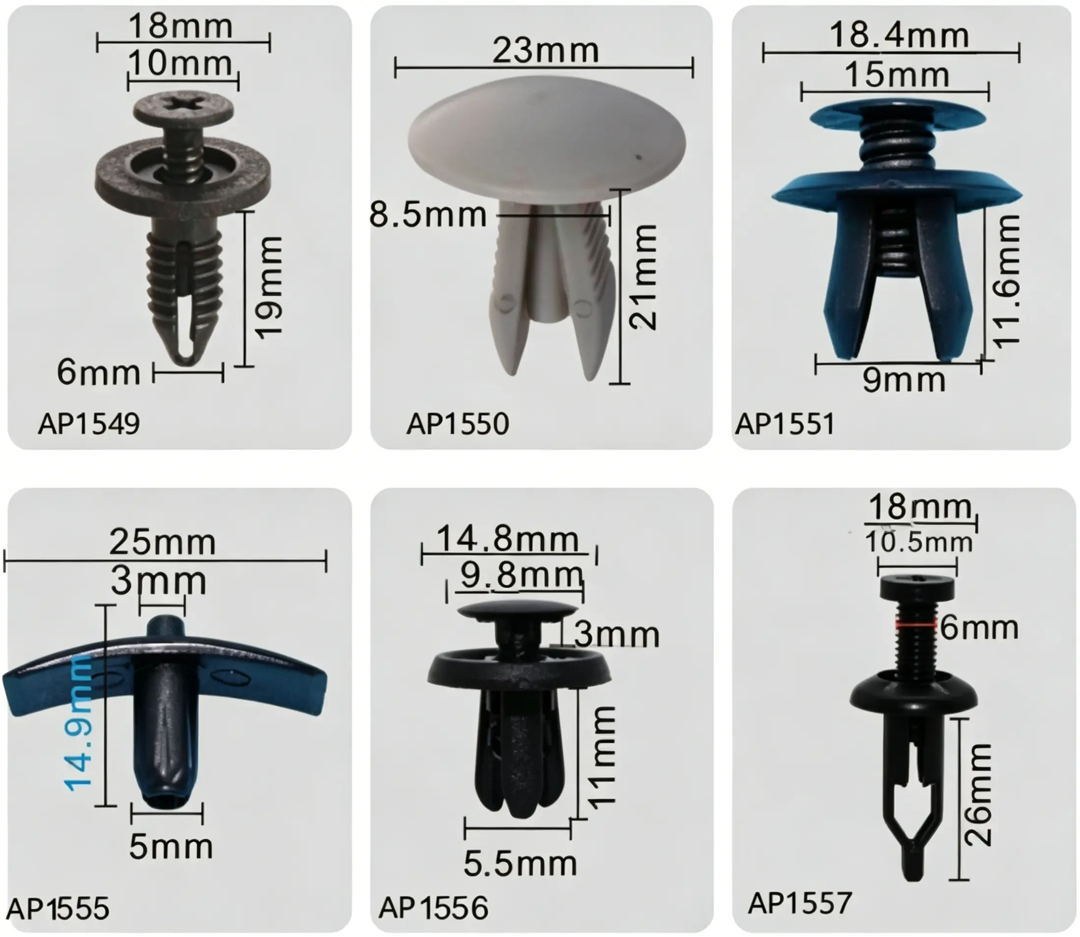  Push-Type Retainer – Trim and Panel Fastener