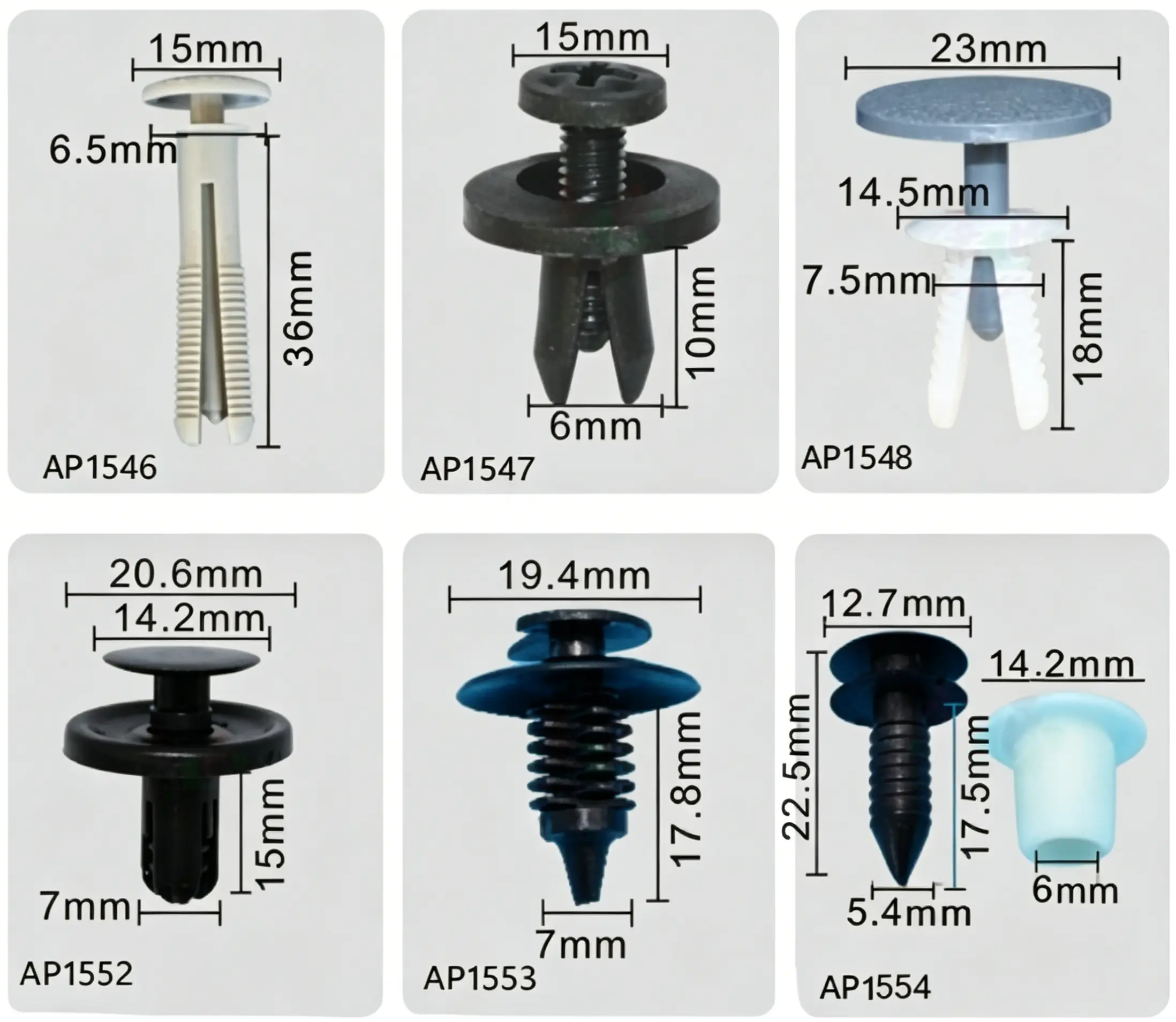  Push-Type Retainer – Trim and Panel Fastener