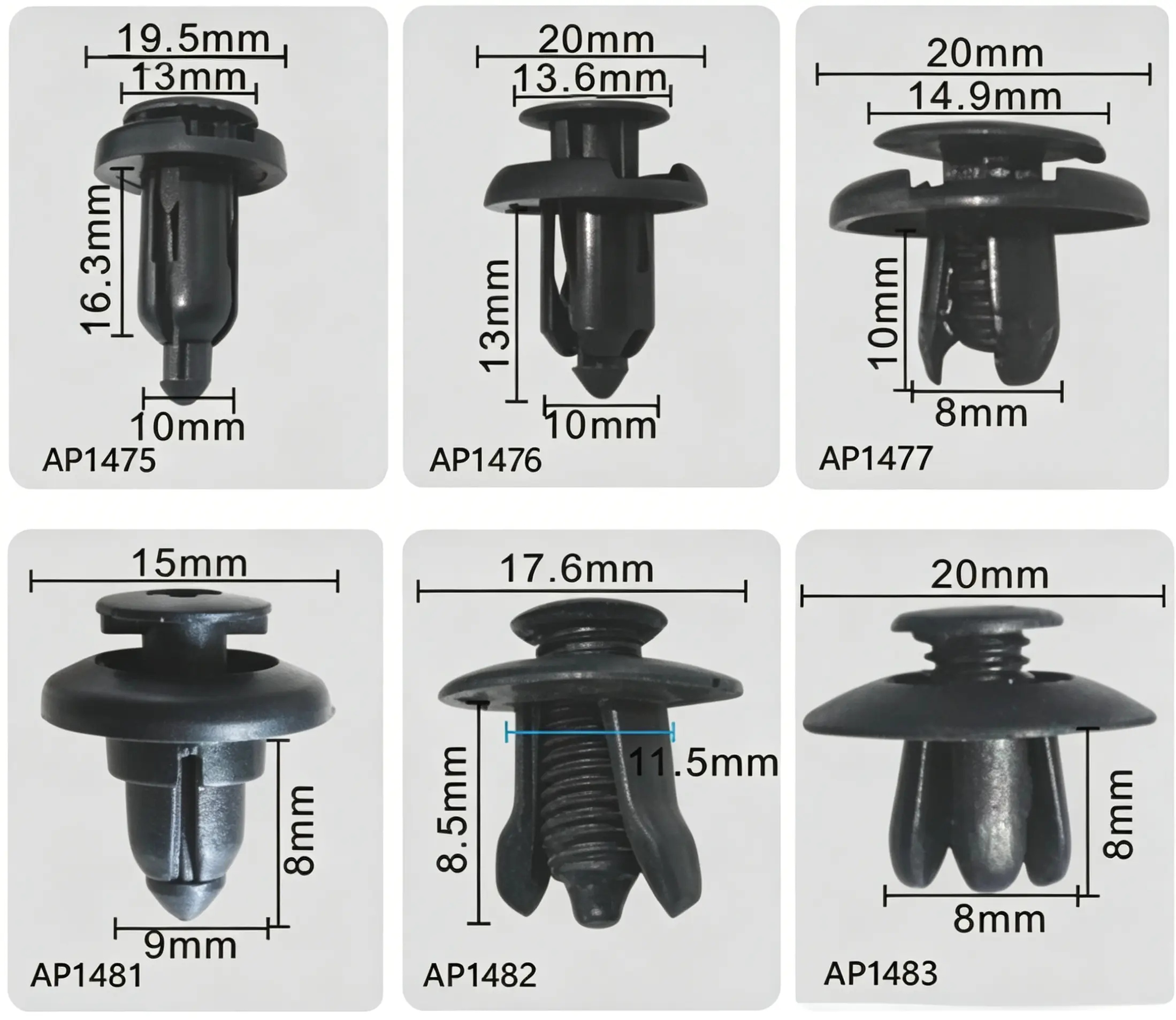 Push-Type Retainer | Trim and Panel Fastener