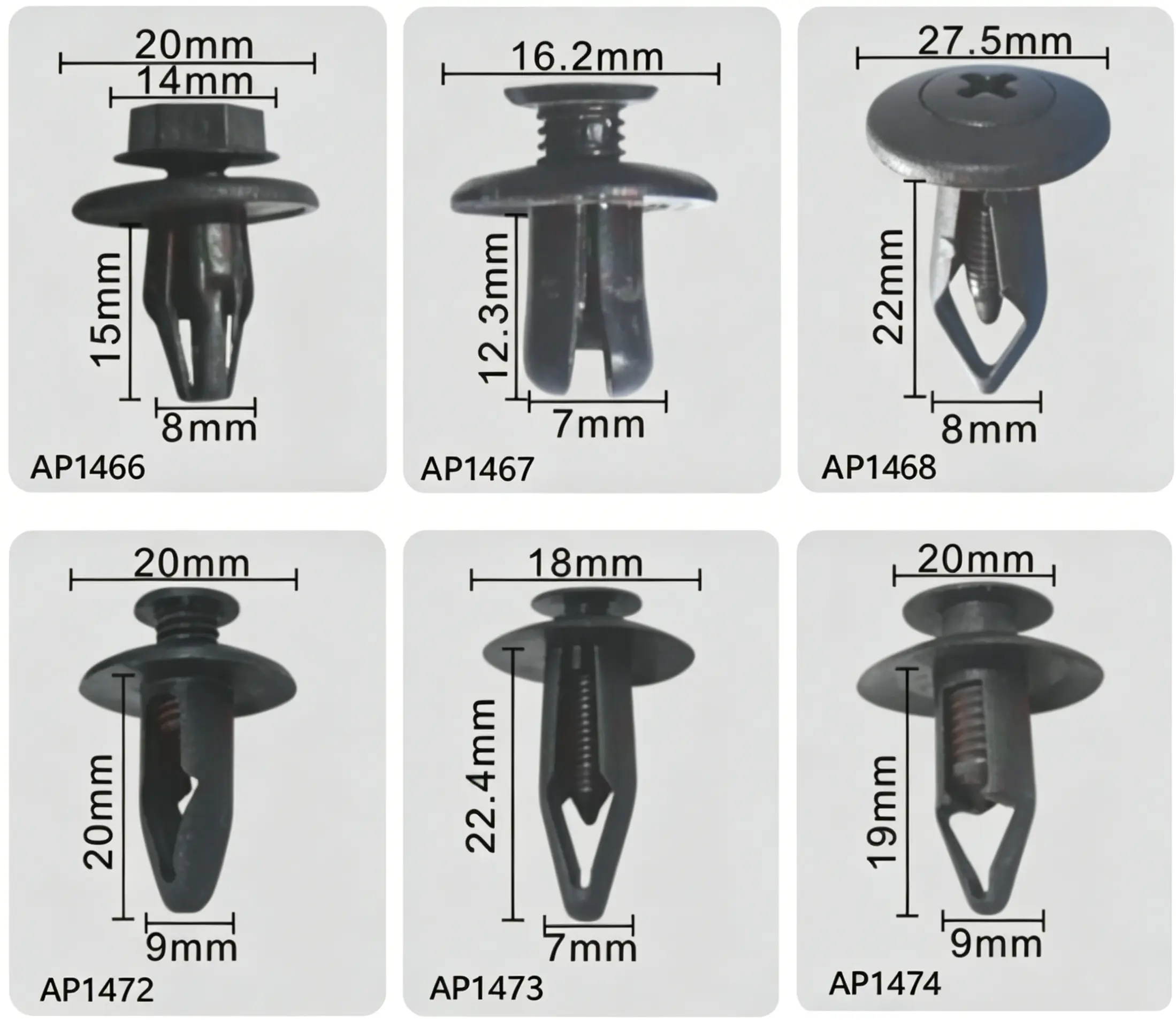 Push-Type Retainer – Trim and Panel Fastener