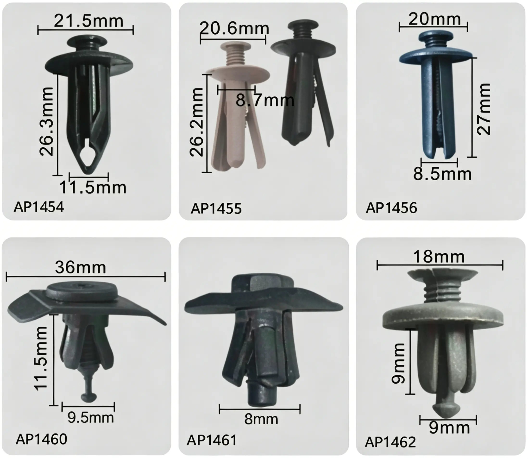 Push-Type Retainer – Trim and Panel Fastener