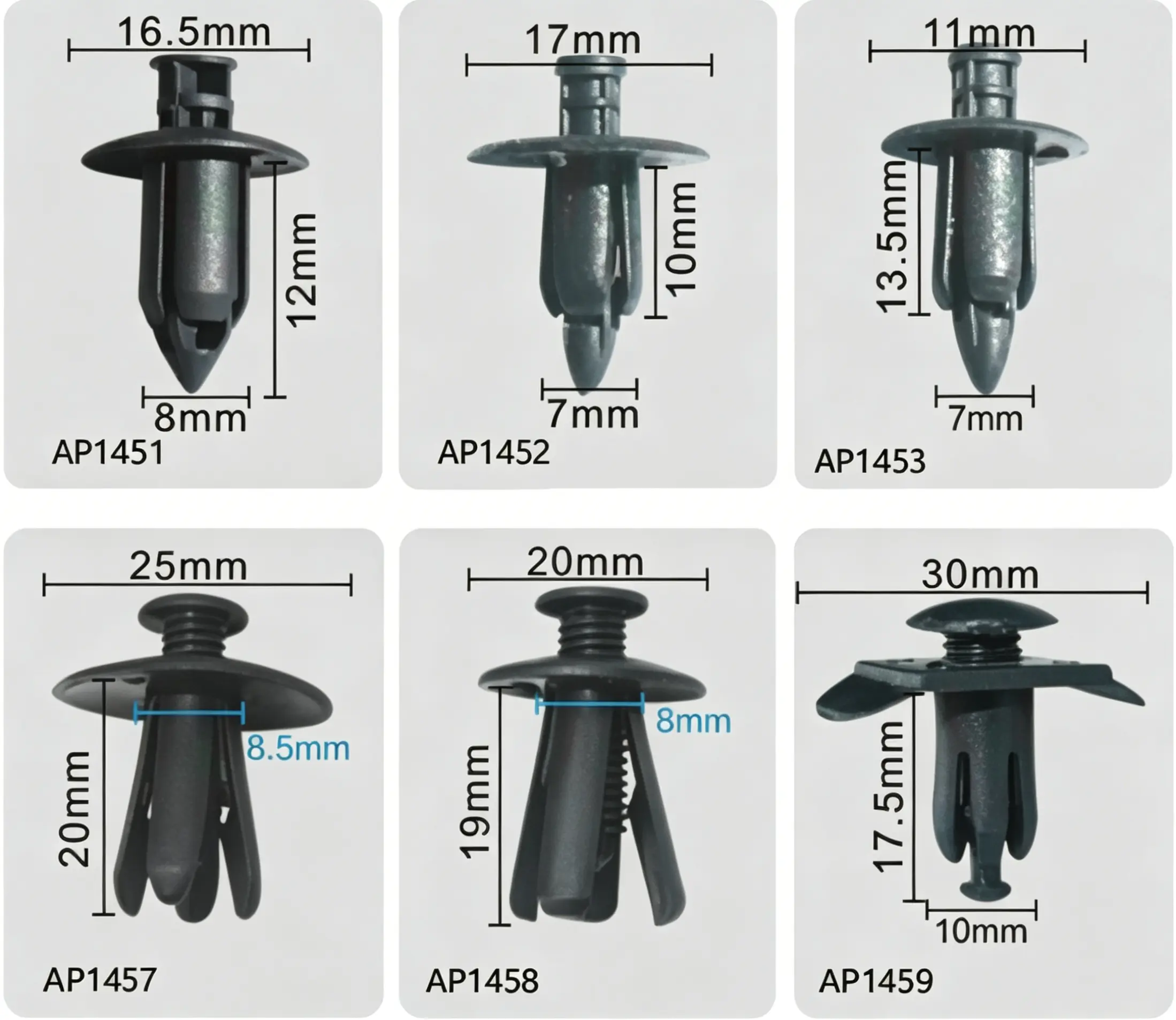Push-Type Retainer – Trim and Panel Fastener