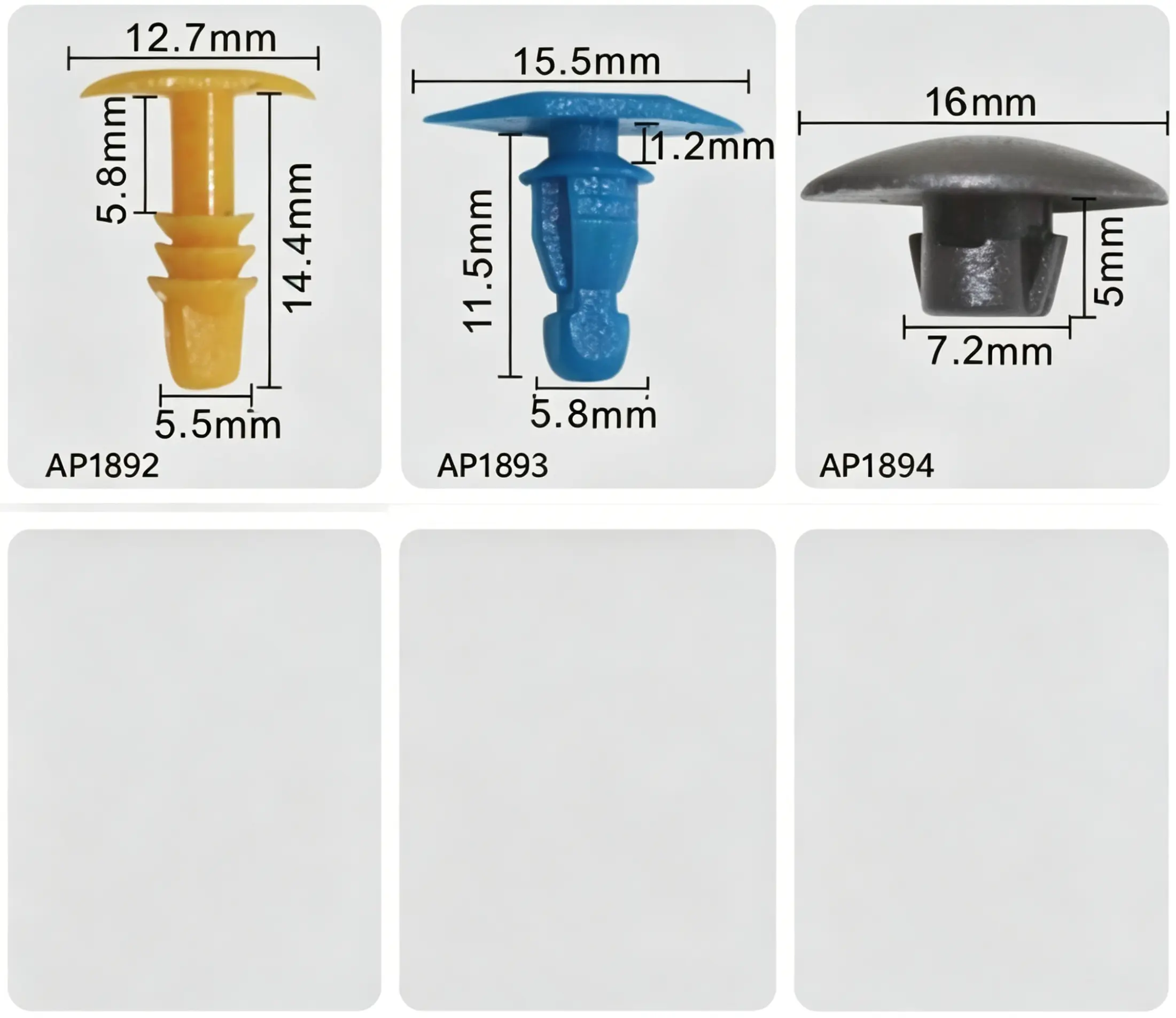 Weatherstrip Clip – Rubber Seal Retainer for Door, Trunk and Hood