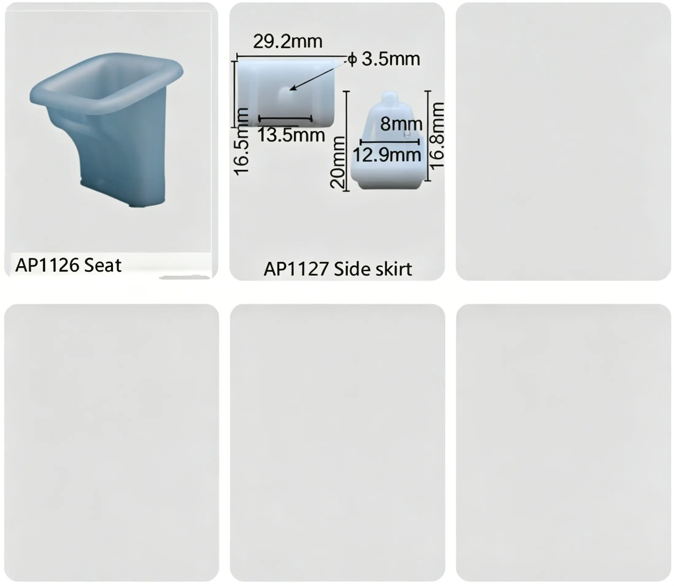 Hyundai Interior Seat Buckle & Side Skirt Exterior Retainer Clip